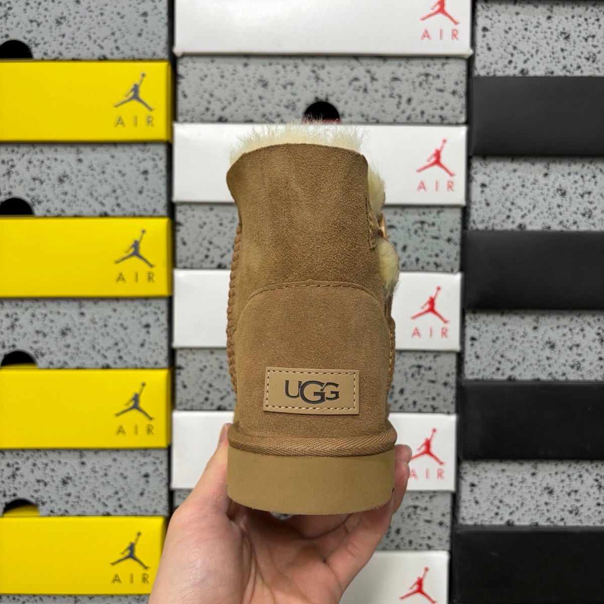 UGG Mid-Calf Snow Boots Wooden Buckle 6422 | Chestnut | Sizes 35-40