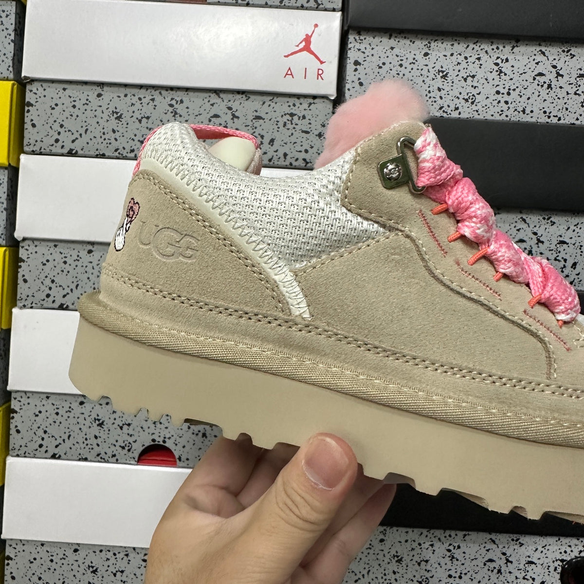 UGG Mele Low Sneaker 4032 | White Pink | EU Sizes 35–44