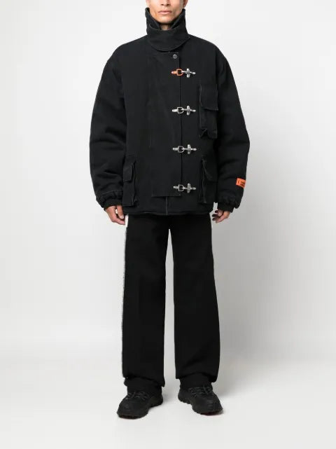 Heron Preston canvas jacket with toggle fastening