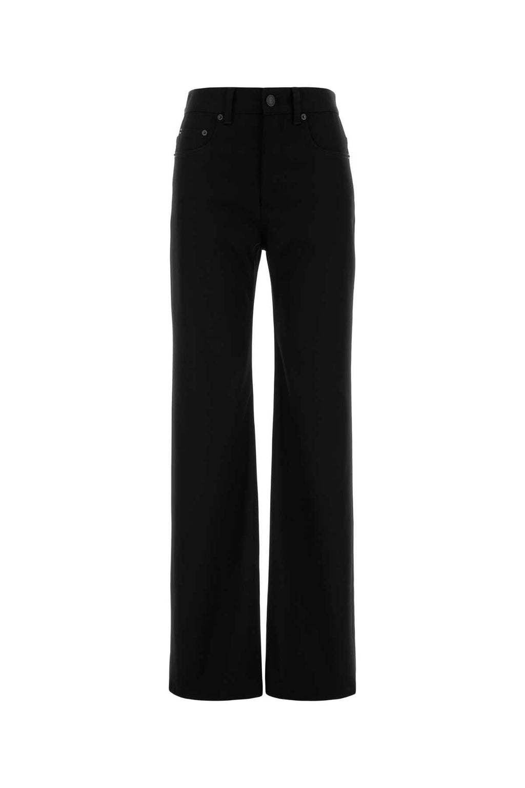 Balenciaga Women Black Stretch Wool Pant