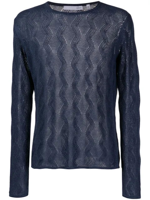 Private Stock The Cambon wave-pattern jumper