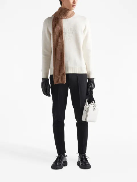 Prada wool and cashmere crew-neck sweater