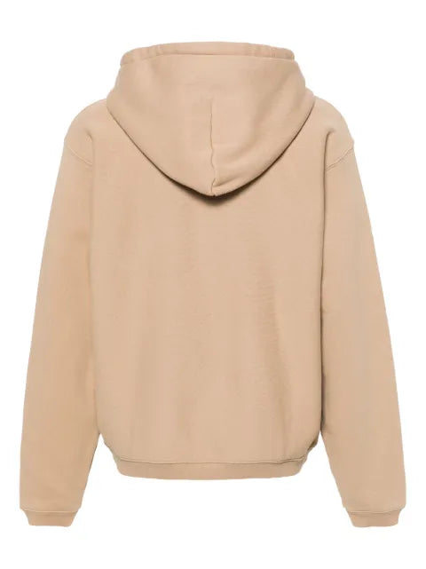 Stüssy logo-embroidered zip-up hoodie