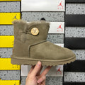 UGG Mid-Calf Snow Boots Wooden Buckle 6422 | Antelope Brown | Sizes 35-40