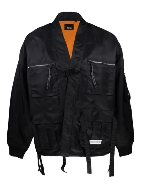 Mostly Heard Rarely Seen emroidered-logo bomber jacket