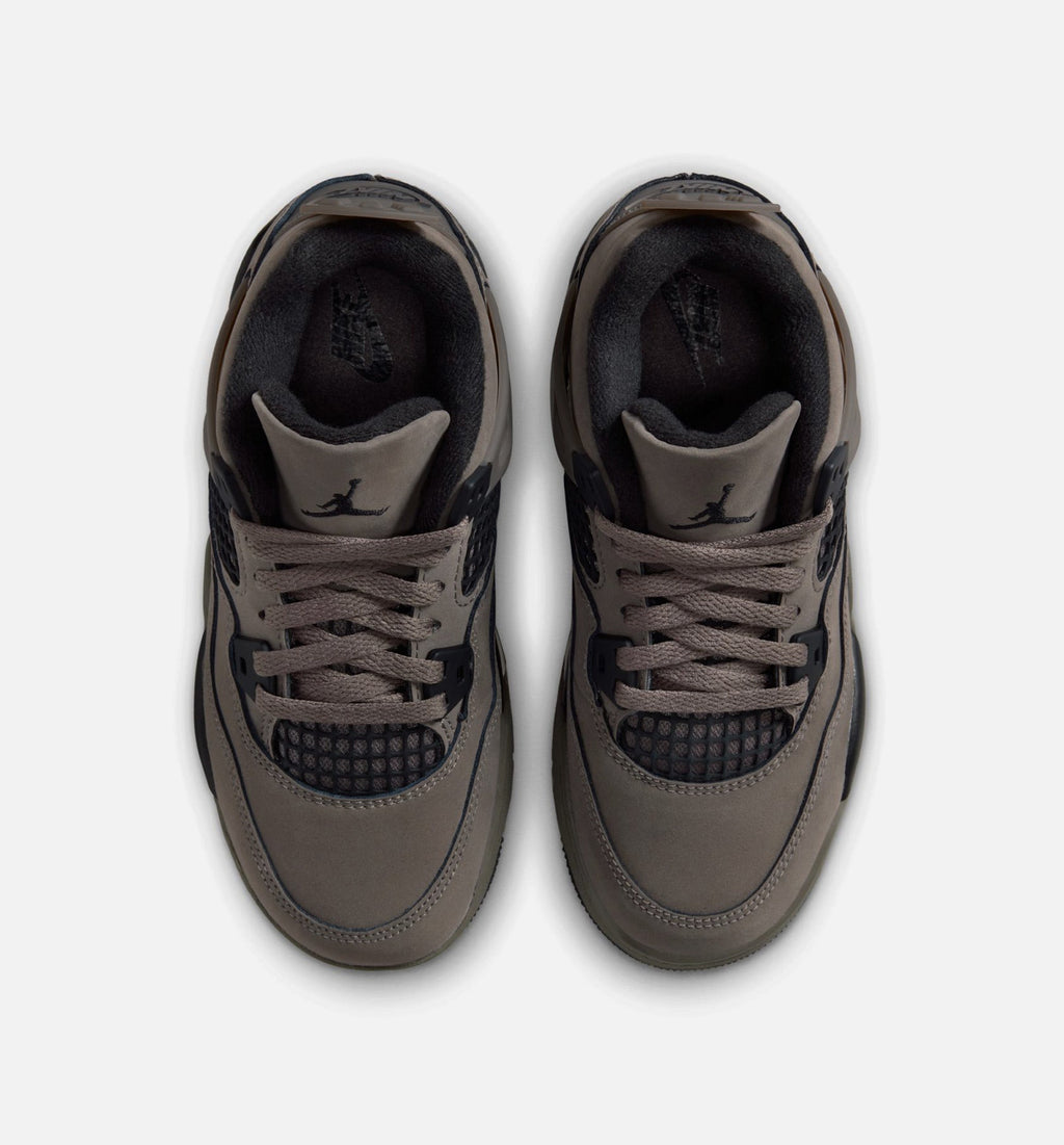 Air Jordan 4 Retro Preschool Lifestyle Shoe - Cave Stone/Black/Moon Dust