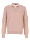 Zegna polo-collar cashmere sweater