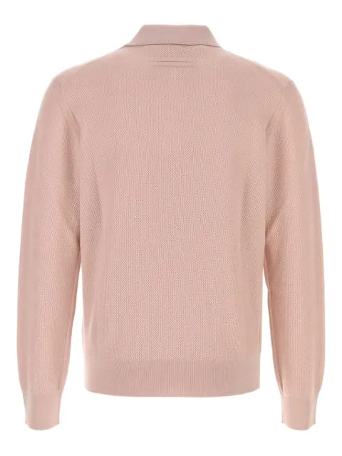 Zegna polo-collar cashmere sweater