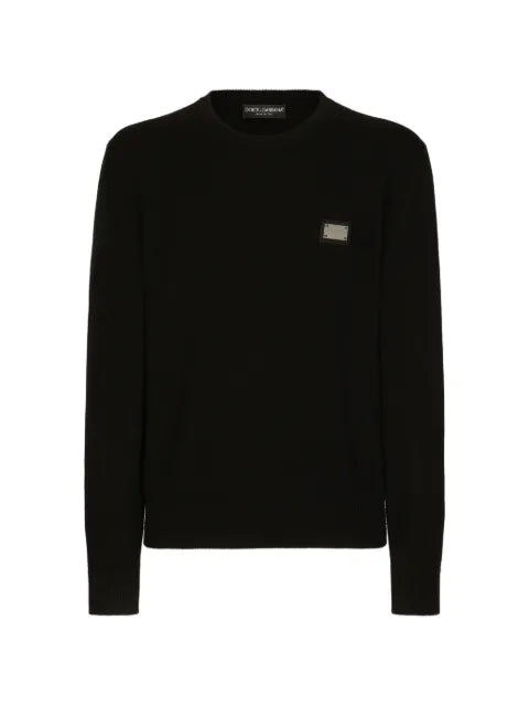 Dolce & Gabbana wool round-neck sweater with branded tag