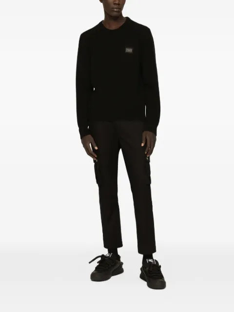 Dolce & Gabbana wool round-neck sweater with branded tag