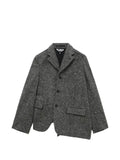 Black Comme Des Garçons button flap-pocket blazer