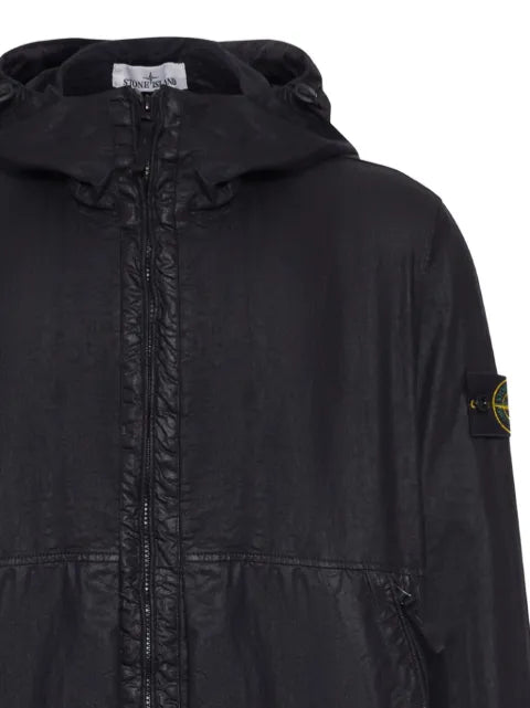 Stone Island 4100053 organic-look nylon panama-tc jacket