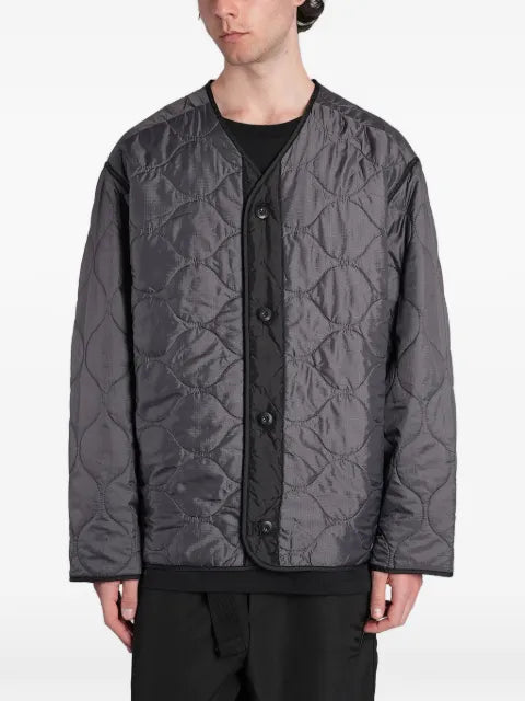 Peacemaker Oamc Casual V-neck quilted button-down jacket