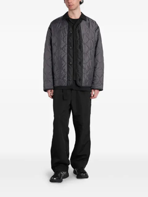 Peacemaker Oamc Casual V-neck quilted button-down jacket