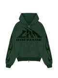 GODMADE logo-print flame-detail hoodie