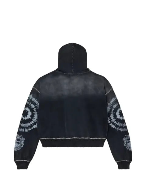 Vale 2000 Spiral distressed hoodie