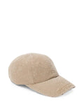 Alexander Wang Crystal-embellished distressed baseball cap