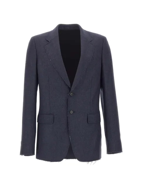 MM6 Maison Margiela frayed single-breasted blazer