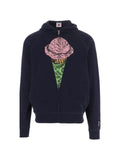 ICECREAM logo-print zip-up hoodie