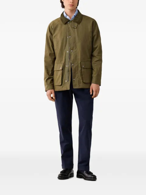 Hackett London corduroy-collar jacket