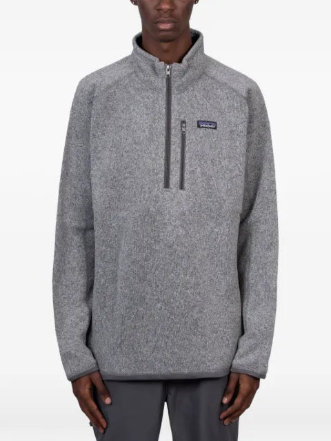 Patagonia quarter-zip logo-patch sweater