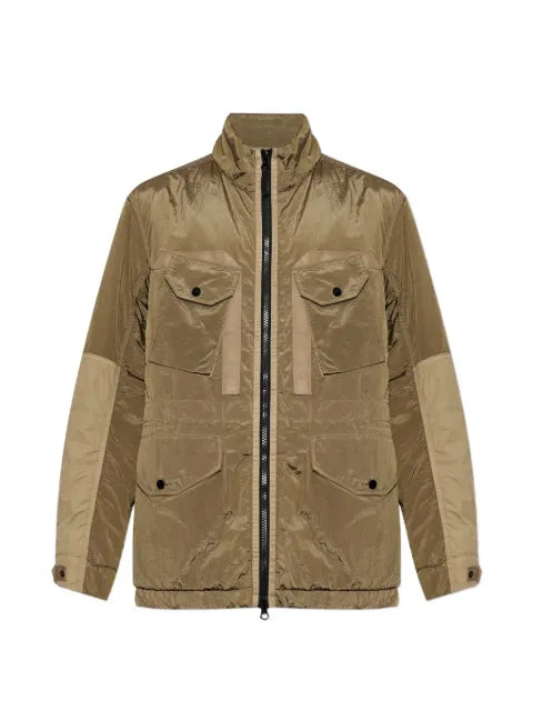 Stone Island logo-patch military jacket