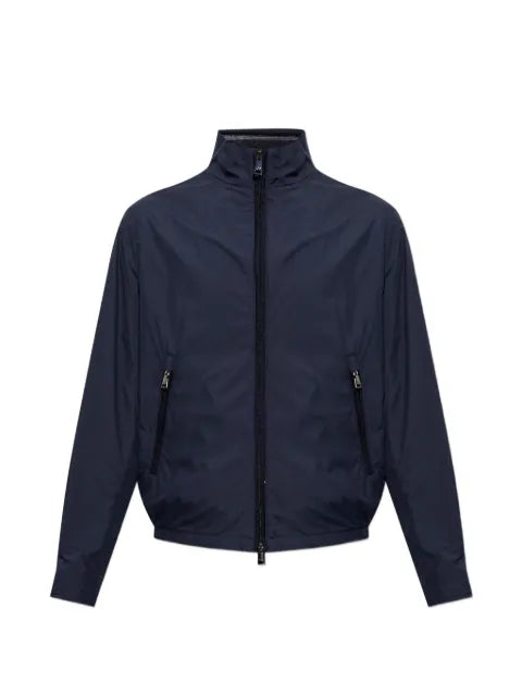 Paul & Shark logo-plaque high-neck jacket