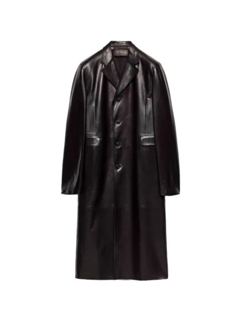 Prada nappa leather coat
