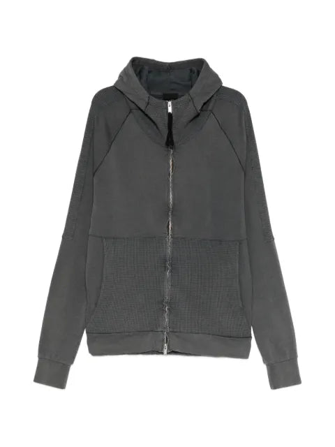 Thom Krom panelled zip-fastening hoodie