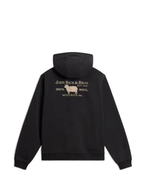 Woolrich graphic-print zip-up hoodie