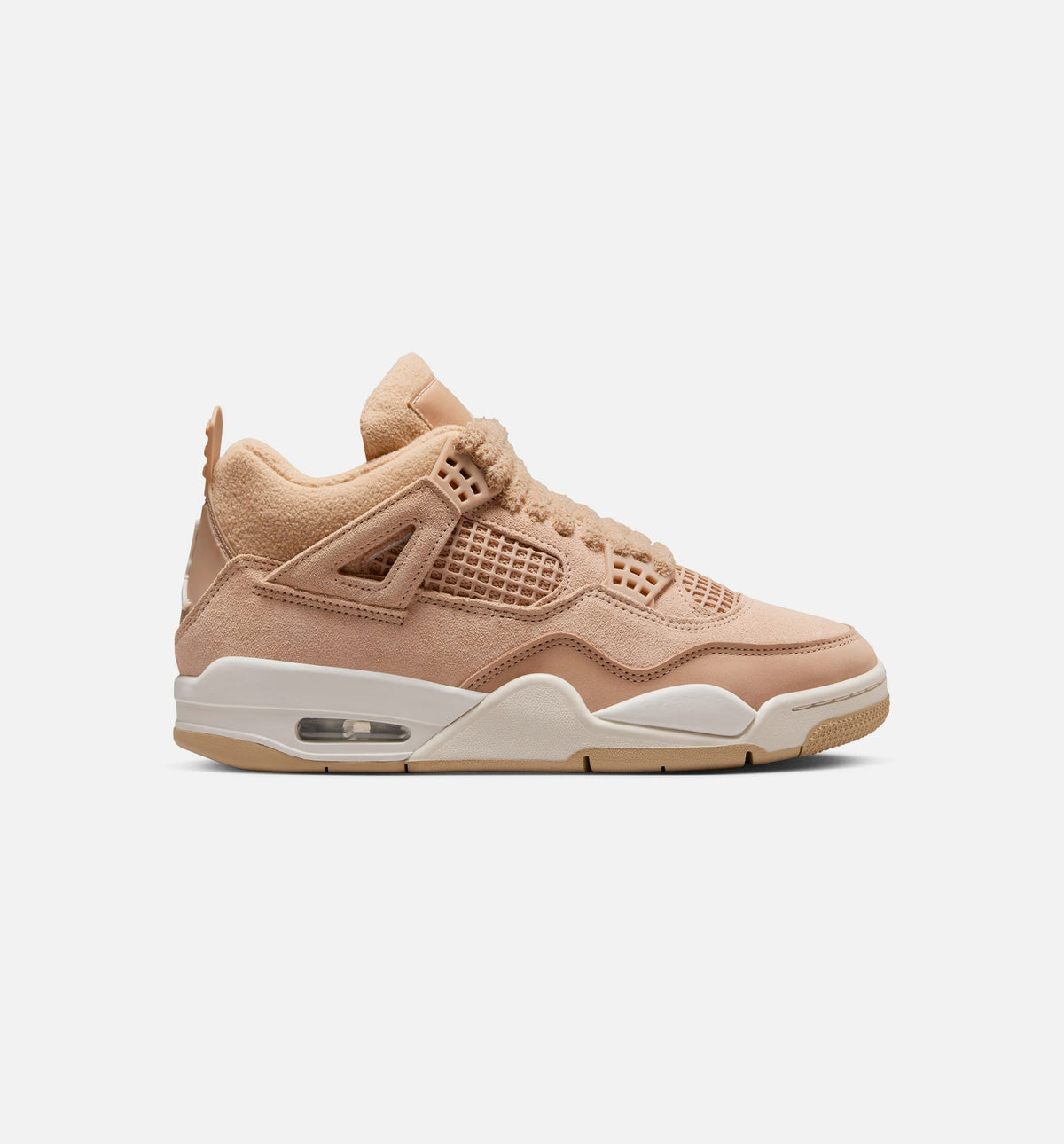 Air Jordan 4 Retro Cozy Girl Women's Sneakers - Hemp / Off-White