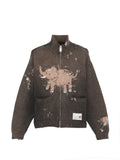 Maison MIHARA YASUHIRO elephant jacquard knit cardigan