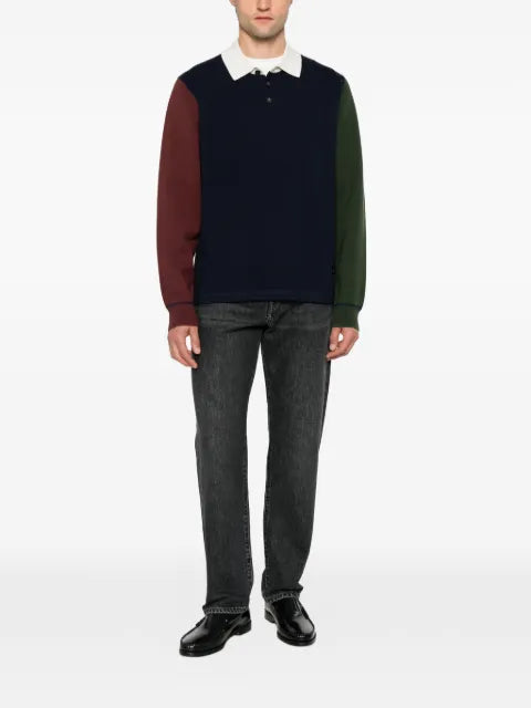 PS Paul Smith colour-block long-sleeve sweater