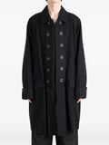 Yohji Yamamoto double-breasted raglan-sleeve jacket
