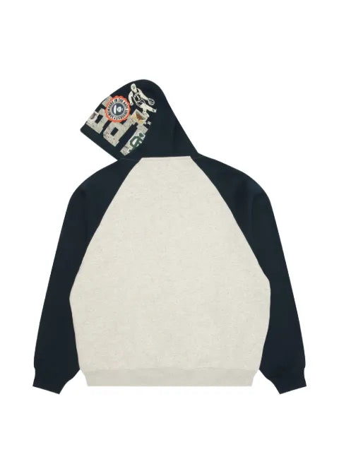 AAPE BY *A BATHING APE® logo-patch raglan-sleeve hoodie