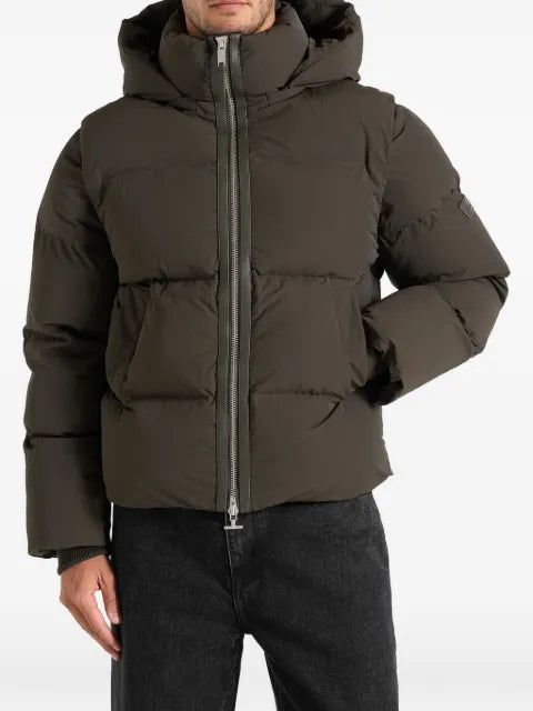 Manière De Voir Eric in olive 2-in-1 puffer/gilet jacket