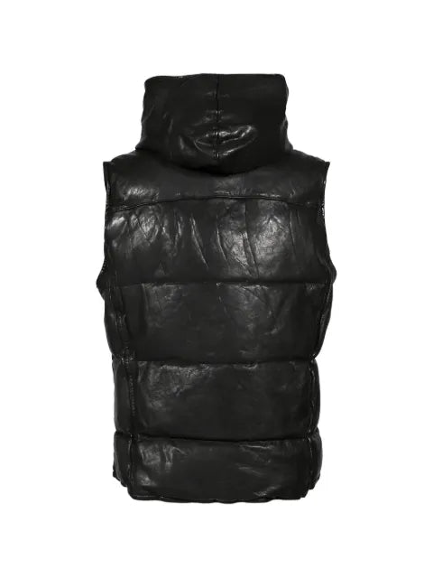 Yohji Yamamoto x Isamu Katayama Backlash leather hooded vest