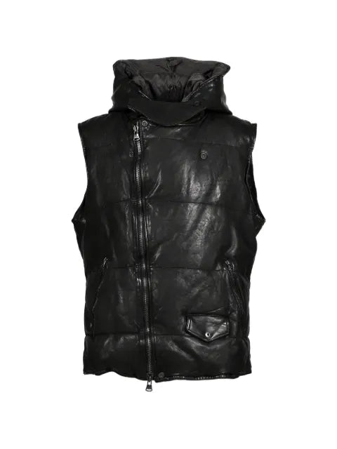 Yohji Yamamoto x Isamu Katayama Backlash leather hooded vest