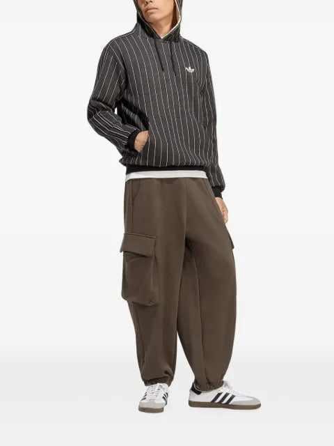 adidas pinstripe-pattern hoodie