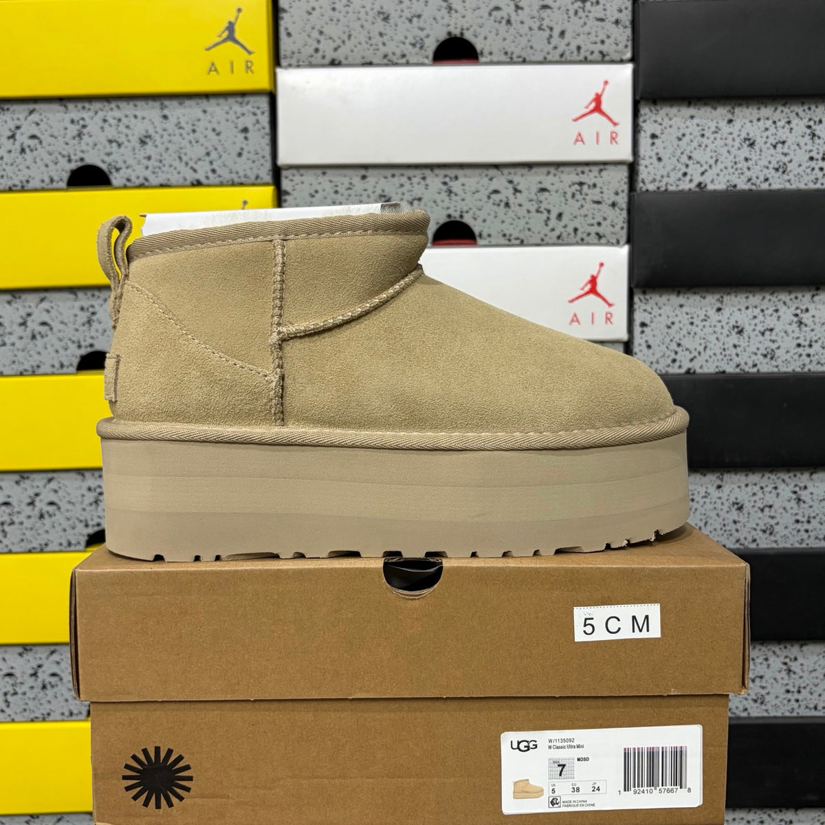 UGG Snow Boots 5cm Slippers 5092 | Mustard Yellow | Sizes 36-40