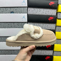UGG Embroidered Half Slipper 5095 | Khaki | EU Sizes 35–40