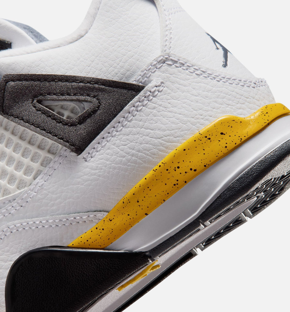 Air Jordan 4 Retro Rare Air Tour Yellow Preschool Lifestyle Shoes - White/Dark Blue Grey/Black/Tour Yellow