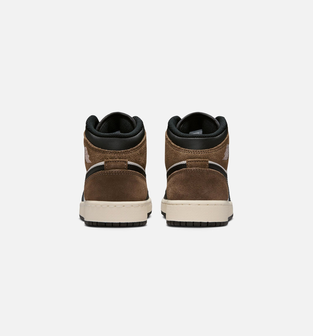 Air Jordan 1 Mid Big Kids' Lifestyle Shoes - Black/Phantom/Palomino/University Red