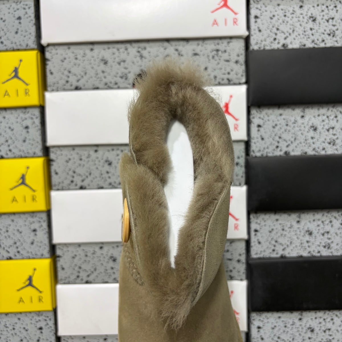 UGG Mid-Calf Snow Boots Wooden Buckle 6422 | Antelope Brown | Sizes 35-40