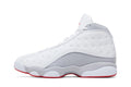 Air Jordan 13 Retro 'White Wolf Grey' – Clean Court-Ready Sneaker with Holographic Eye & Premium Leather