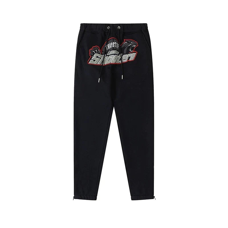 Trapstar London Shooters Red Panther Black Jogger Pants