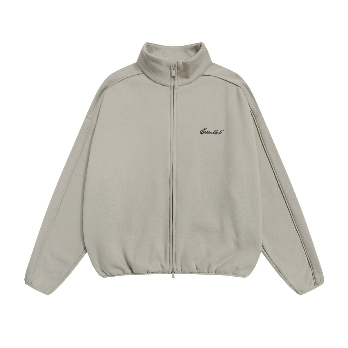 Fear of God Striped Letter Embroidered Fleece Zip-Up Jacket Unisex