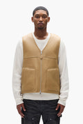 Slab Wordmark Shearling Vest