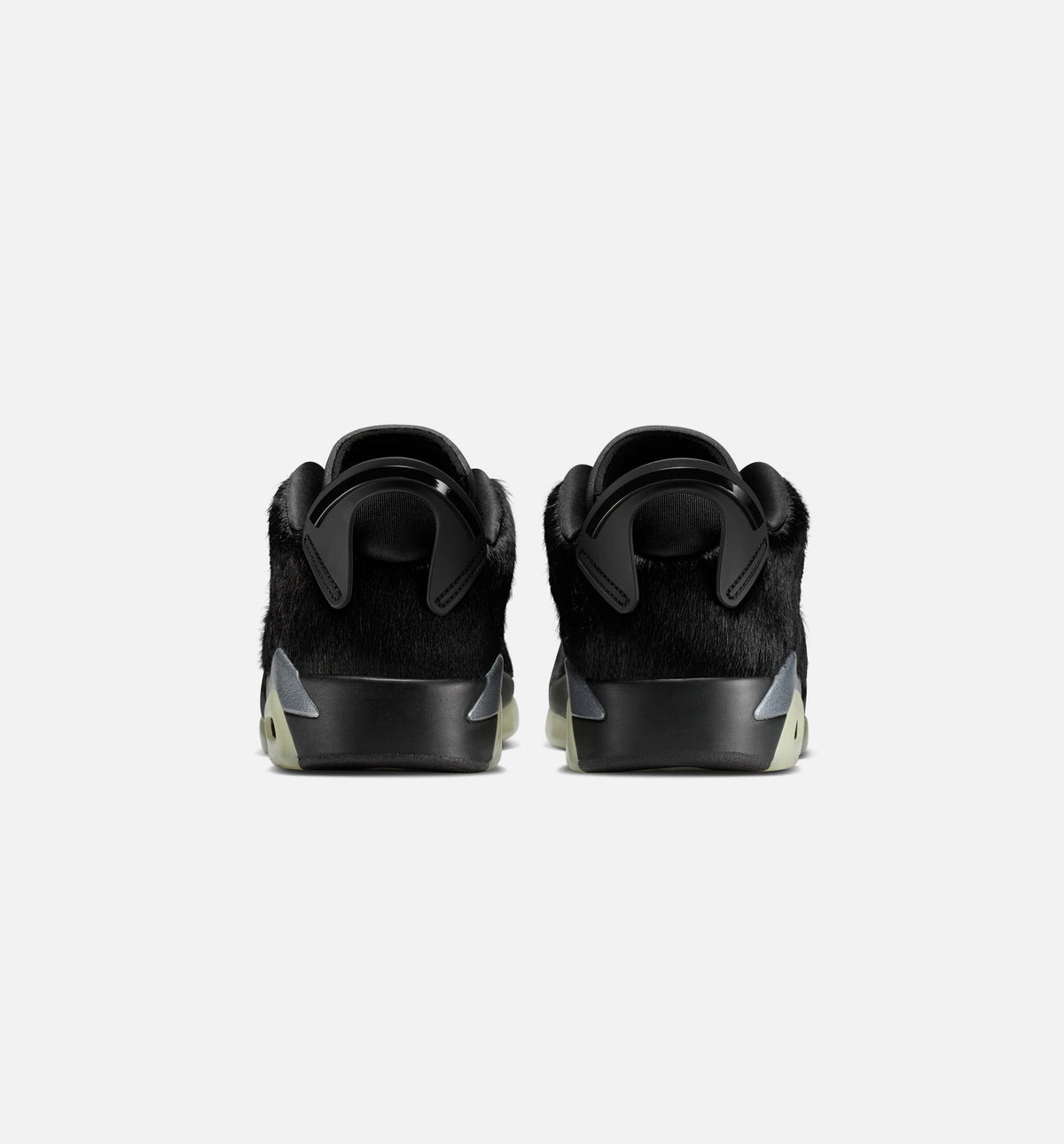 Air Jordan 6 Retro Low Blackout Women's Sneakers - Black / Black