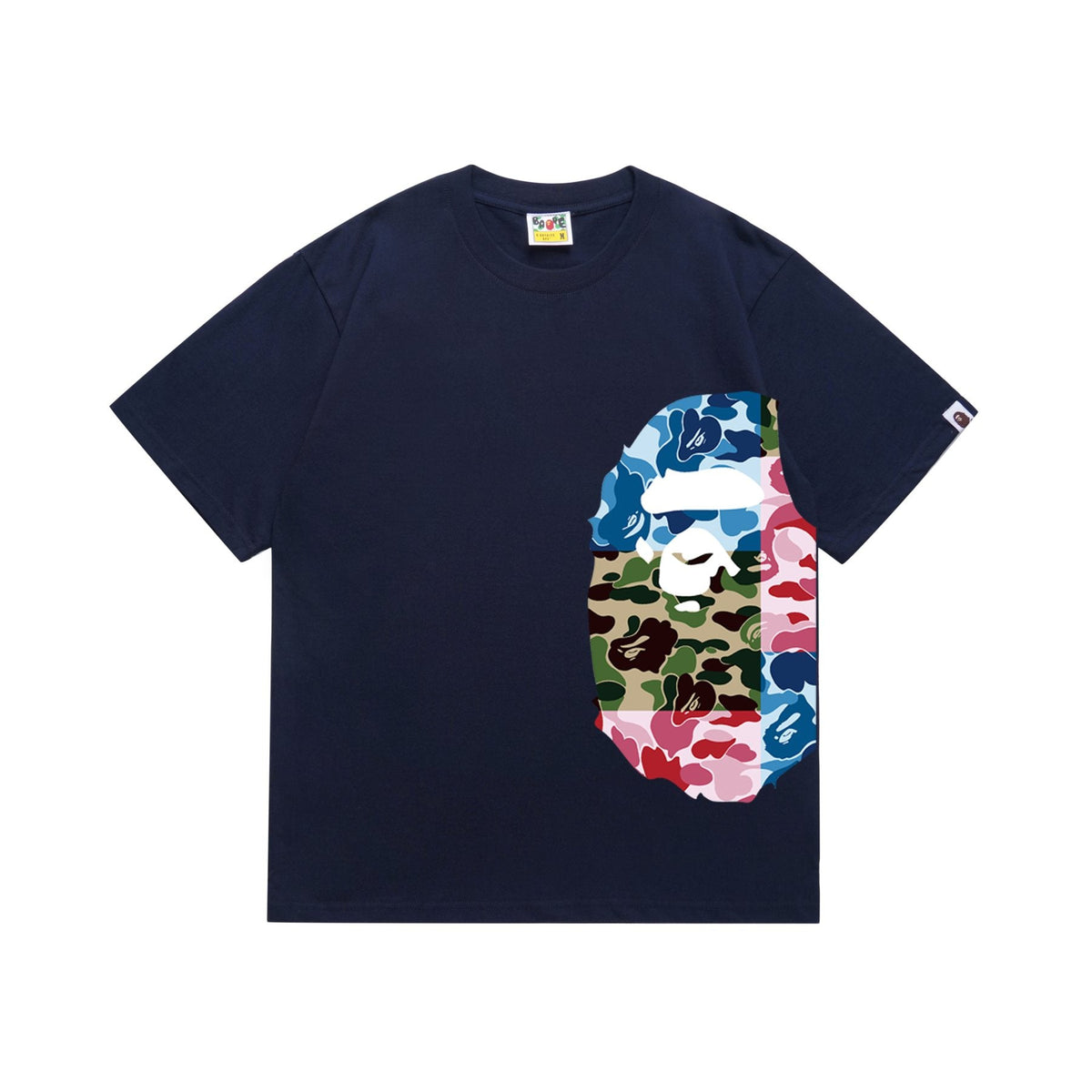 BAPE Multicolor Ape-Head Graphic T-Shirt